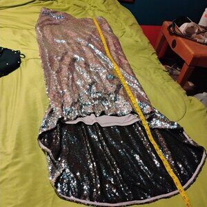 Eloquii Sequin Formal Skirt with Train